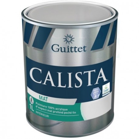 Peinture GUITTET Calista mat blanc 1L