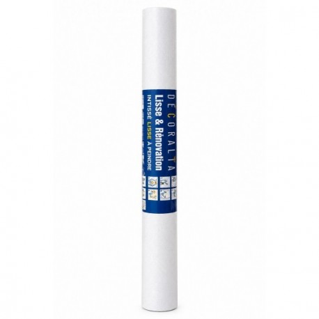 Revêtement DECORALIA Intissé lisse à peindre ECO 150 150g/m² RL de 25x1m