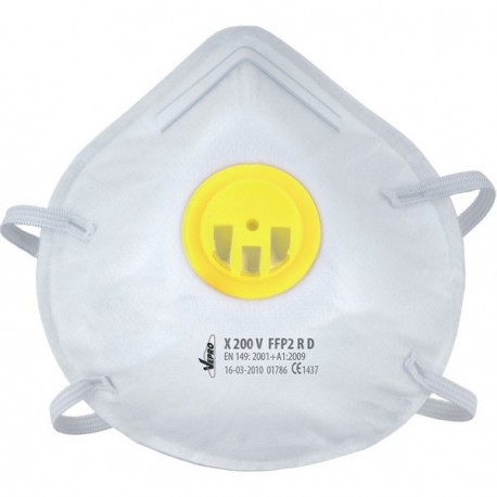 Demi-masque filtrant VEPRO classe FFP2 jaune boîte de 10