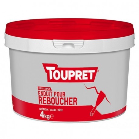 Enduit pour reboucher pâte TOUPRET gamme Basique & Chantiers 4kg