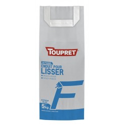 Enduit pour lisser F poudre TOUPRET gamme Basique & Chantiers 5kg