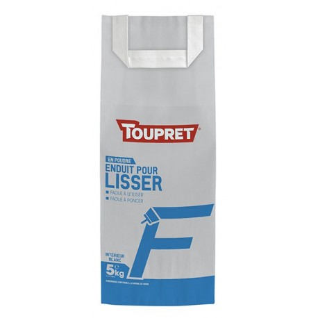 Enduit pour lisser F poudre TOUPRET gamme Basique & Chantiers 5kg