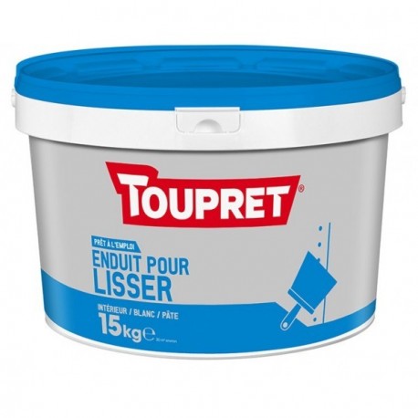 Enduit pour lisser pâte TOUPRET gamme Basique & Chantiers 15kg