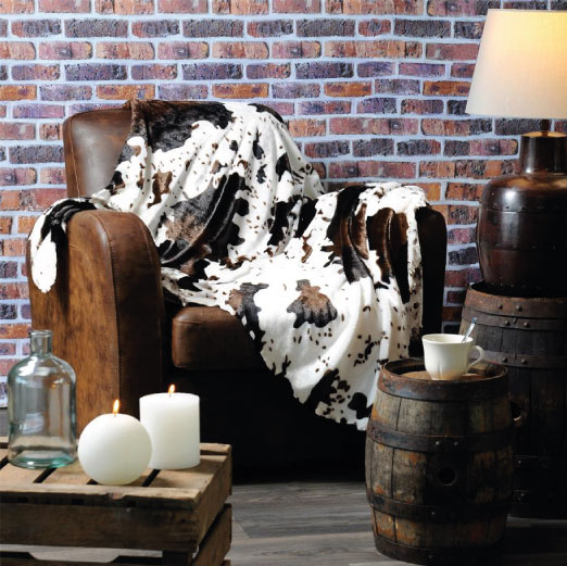 Promo Stof Plaids Coussins Fourrure